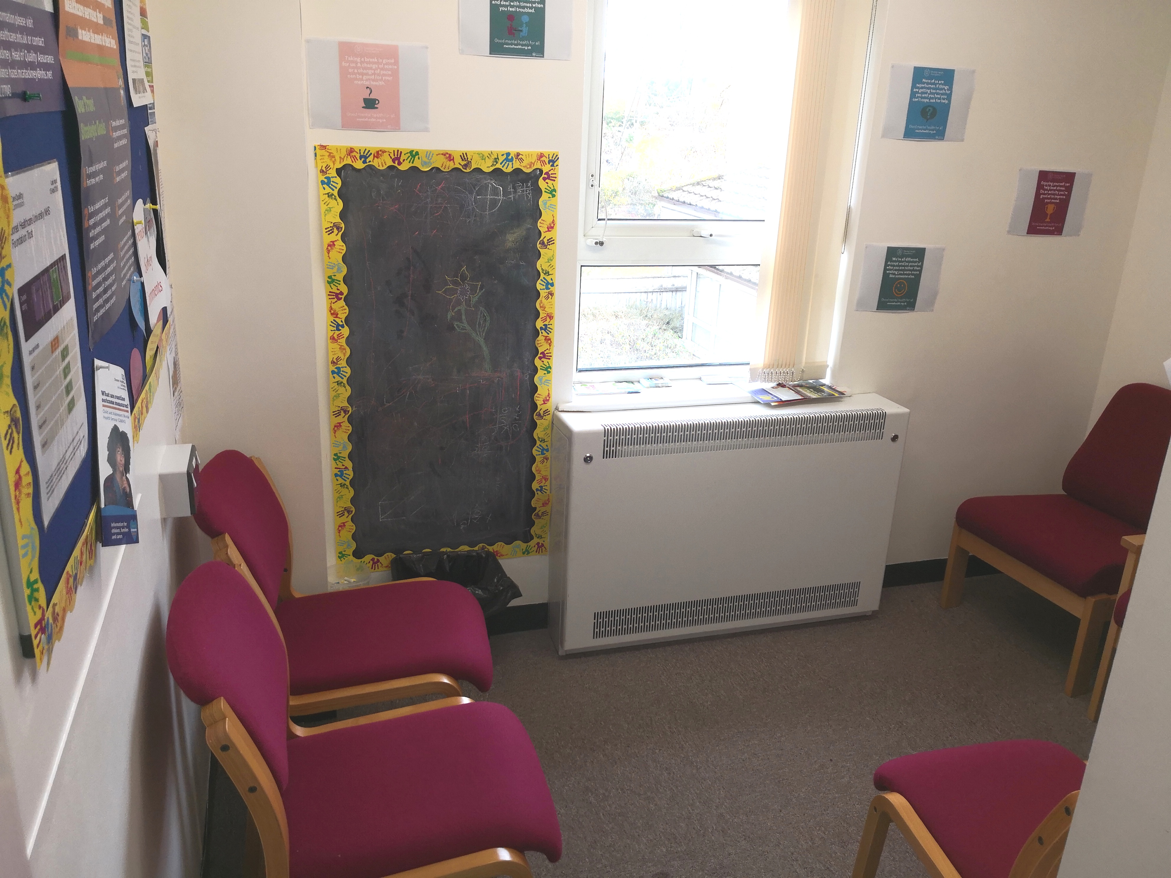 A clinic room at Poole CAMHS