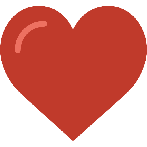 A red heart