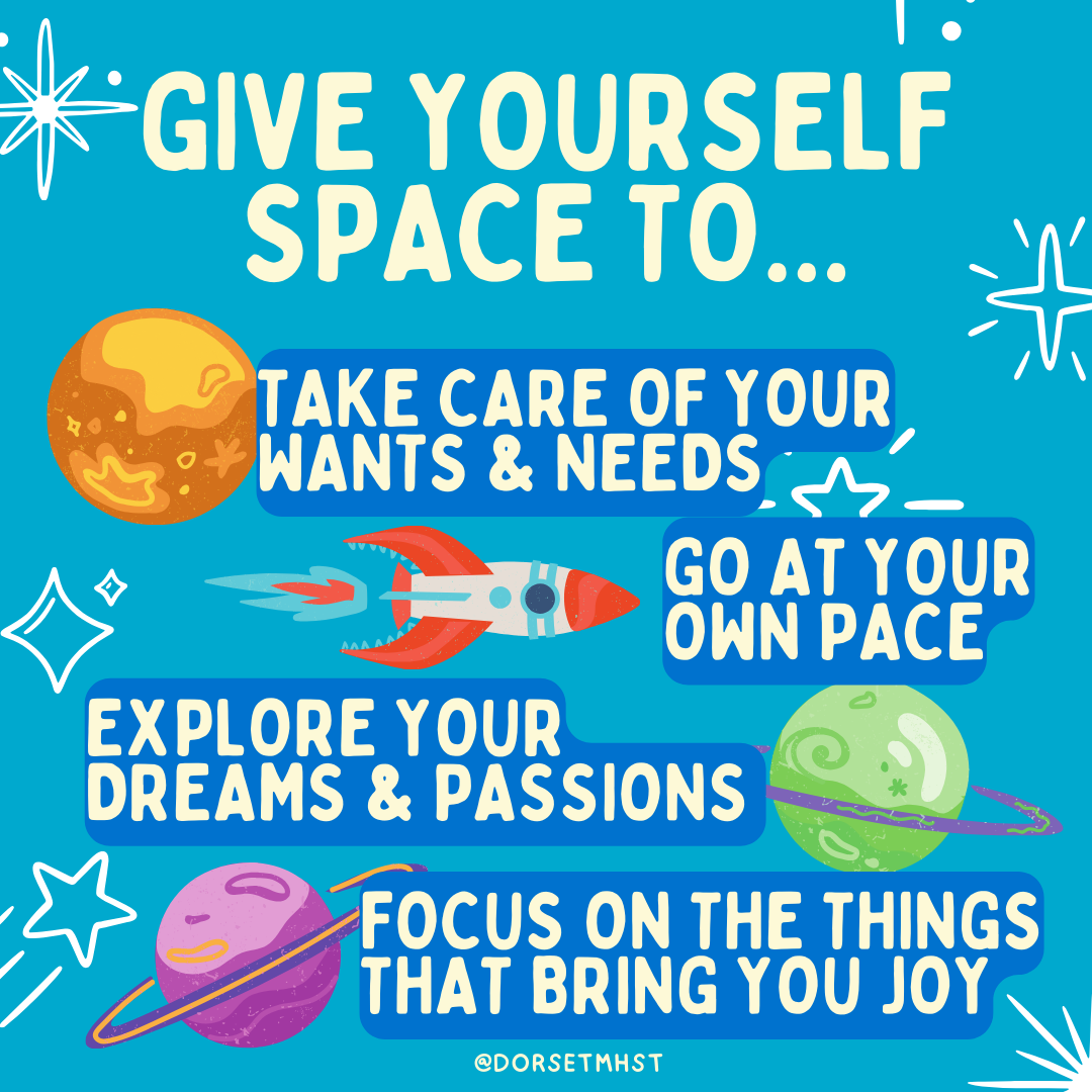 Give yourself space to (1)